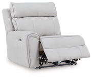 Social Pointe Pearl/Ash 5-Piece Reclining Sectional with Storage Consoles - PC98802S39