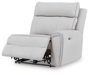 Social Pointe Pearl/Ash 7-Piece Reclining Sectional with Storage Consoles - PC98802S34