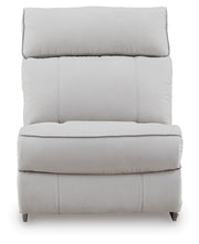 Social Pointe Pearl/Ash 7-Piece Reclining Sectional with Storage Consoles - PC98802S34