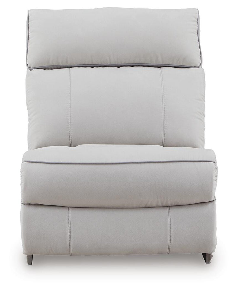 Social Pointe Pearl/Ash 7-Piece Reclining Sectional with Storage Consoles - PC98802S34