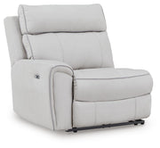 Social Pointe Pearl/Ash 7-Piece Reclining Sectional with Storage Consoles - PC98802S34