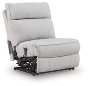 Social Pointe Pearl/Ash Power Armless Recliner - PC9880231