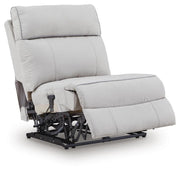 Social Pointe Pearl/Ash Power Armless Recliner - PC9880231