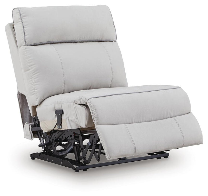 Social Pointe Pearl/Ash Power Armless Recliner - PC9880231