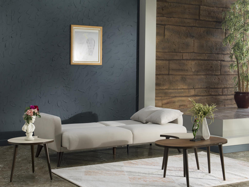 Sofa In A Box - Flexy (Zigana Beige) - Lara FurnitureSleeper Sofa