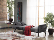 Sofa In A Box - Flexy (Zigana Charcoal) - Lara FurnitureSleeper Sofa