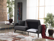 Sofa In A Box - Flexy (Zigana Charcoal) - Lara FurnitureSleeper Sofa