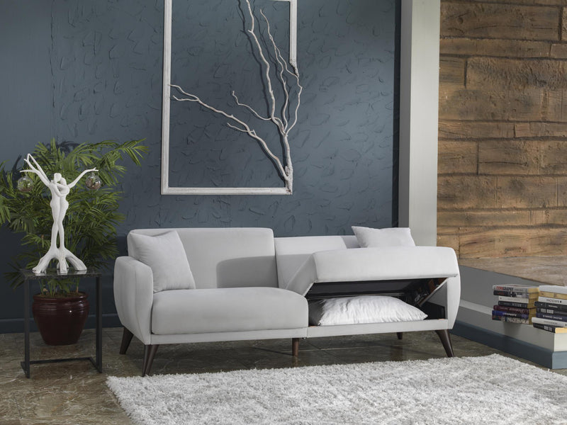 Sofa In A Box - Flexy (Zigana Light Gray) - Lara FurnitureSleeper Sofa