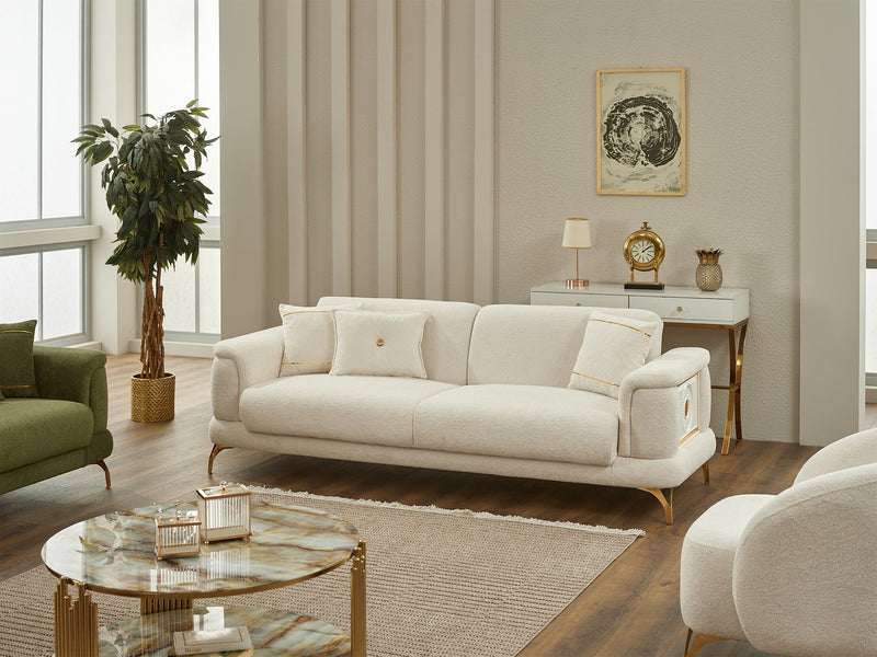 Sofy Convertible Sofa in Cream - 200-SIM-SOF-ERATO01-3