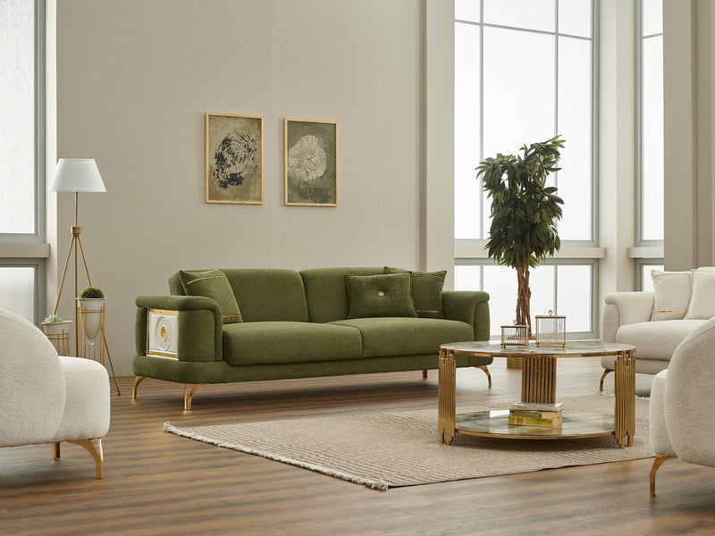 Sofy Convertible Sofa in Green - 200-SIM-SOF-ERATO11-3