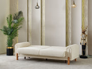 Soho 3-pieces (Sofa & Loveseat & Chair) Livingroom Set Cream in Cream - 101-SOH-IST03-321
