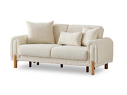 Soho Convertible Loveseat Cream in Cream - 101-SOH-IST03-2