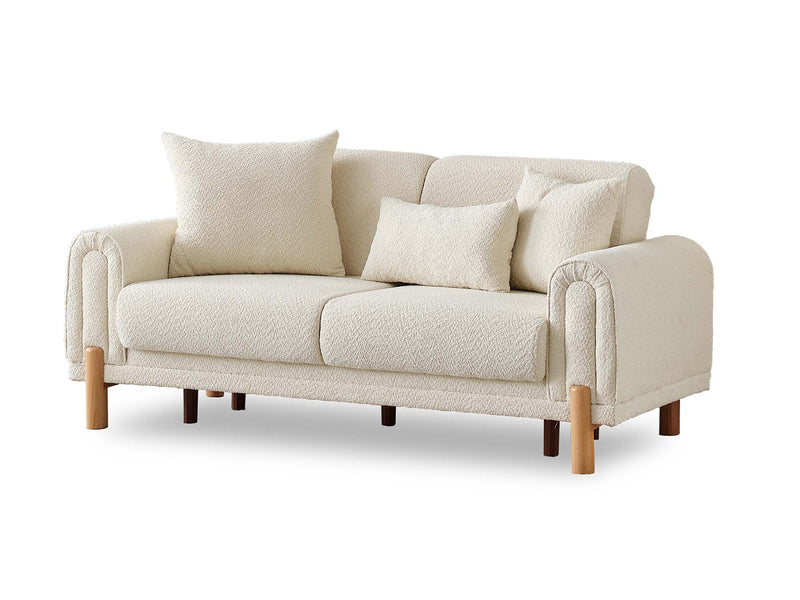 Soho Convertible Loveseat Cream in Cream - 101-SOH-IST03-2