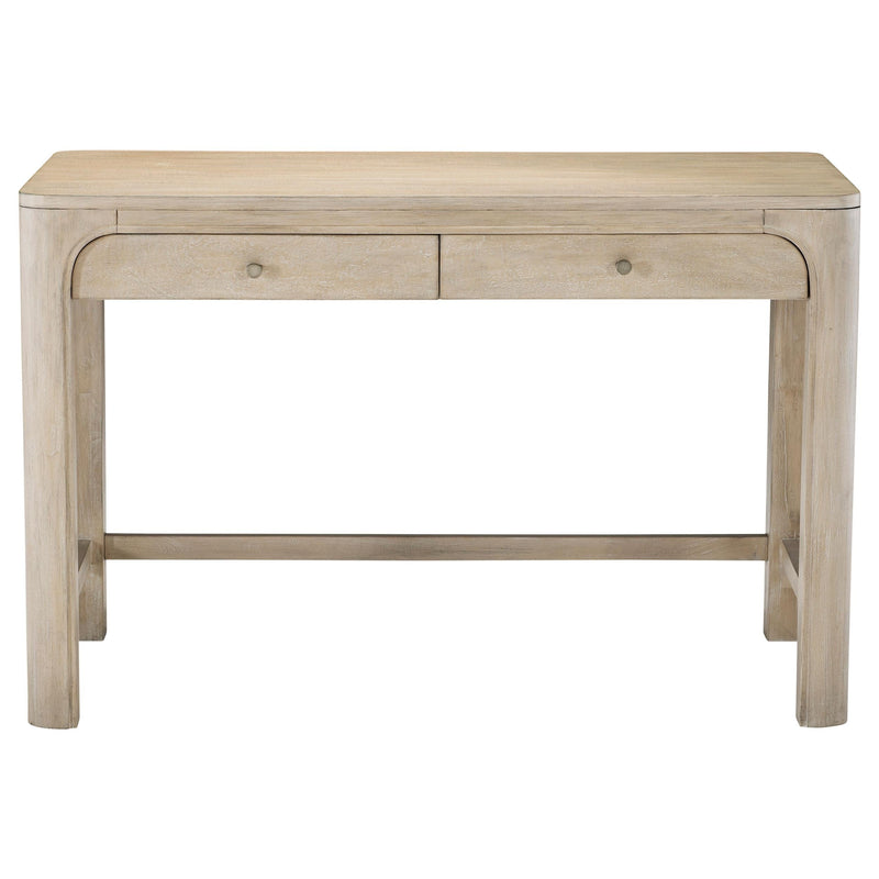 Solano 2-drawer Makeup Table Vanity Desk Weathered Mango - 222527