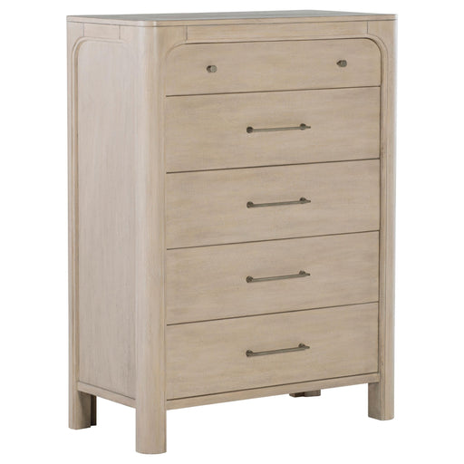 Solano 5-drawer Bedroom Chest of Drawers Weathered Mango - 222525