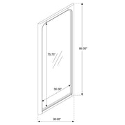 Solano 80-inch Full Length Floor Mirror Weathered Mango - 222528