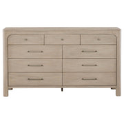 Solano 9-drawer Bedroom Dresser Cabinet Weathered Mango - 222523