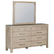 Solano 9-drawer Bedroom Dresser with Mirror Weathered Mango - 222523M