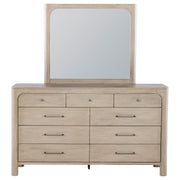Solano 9-drawer Bedroom Dresser with Mirror Weathered Mango - 222523M