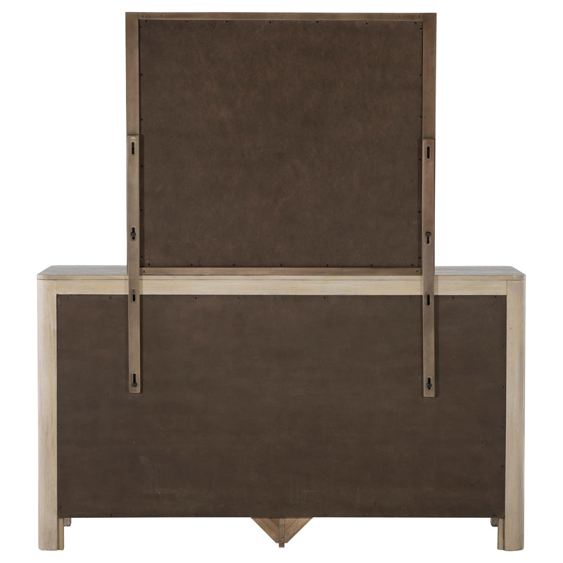 Solano 9-drawer Bedroom Dresser with Mirror Weathered Mango - 222523M