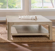 Solano Square Wood Cocktail Coffee Table Weathered Mango - 723488