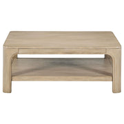 Solano Square Wood Cocktail Coffee Table Weathered Mango - 723488