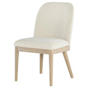 Solano Upholstered Dining Side Chair Beige (Set of 2) - 115502