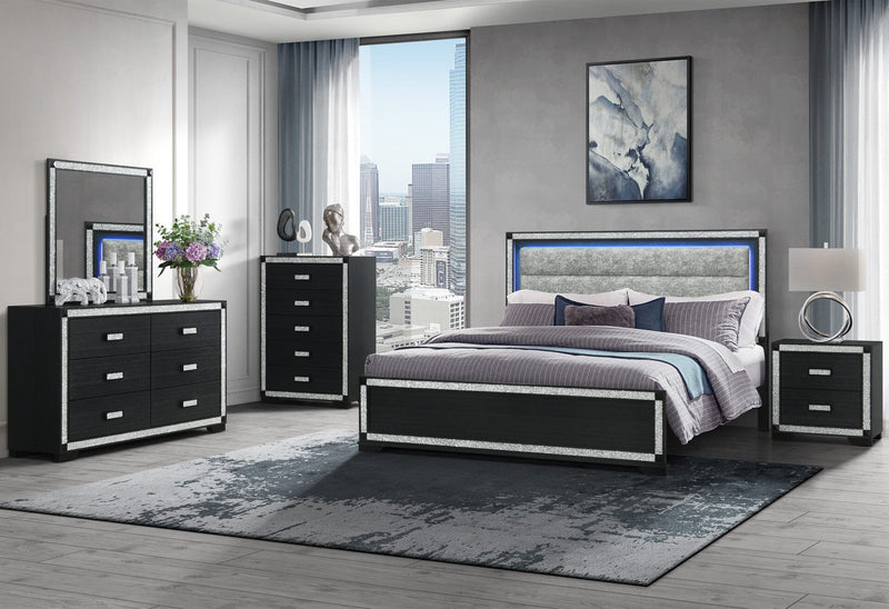 Soleil Charcoal King Bed Group - SOLEIL-CHARCOAL-KBG