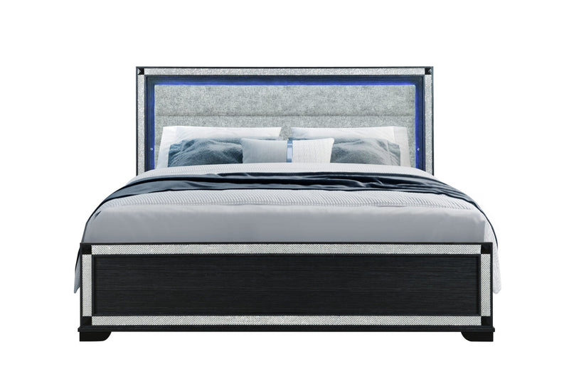 Soleil Charcoal King Bed - SOLEIL-CHARCOAL-KB