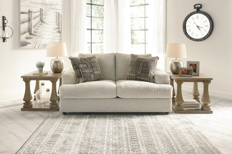 Soletren Stone Loveseat, Oversized Chair and Ottoman - 95104U14