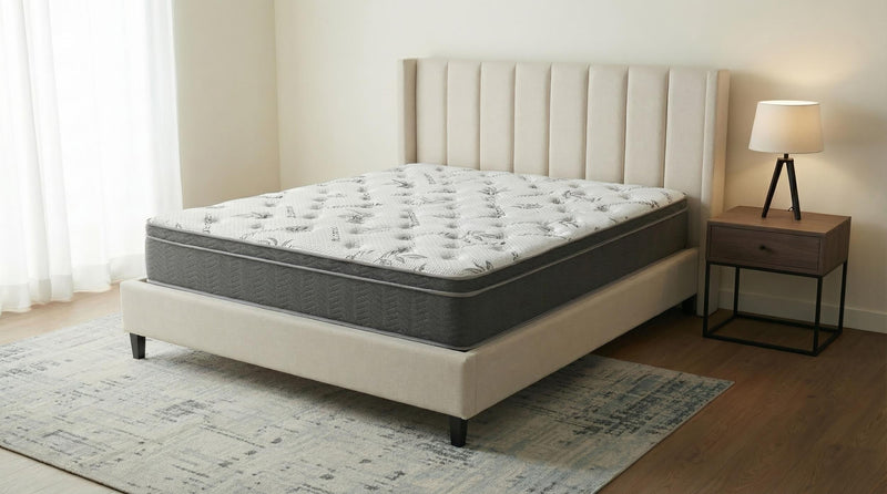 Sommet 13-inch Queen Bamboo Euro Top Memory Foam Hybrid Mattress - 350363Q