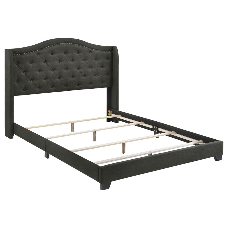 Sonoma Upholstered Eastern King Wingback Bed Grey - 310072KE