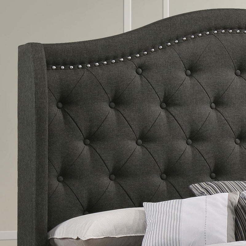 Sonoma Upholstered Queen Wingback Bed Grey - 310072Q