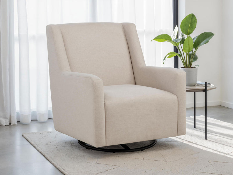 Sorrel Fabric Upholstered Swivel Glider Arm Chair Latte - 903930
