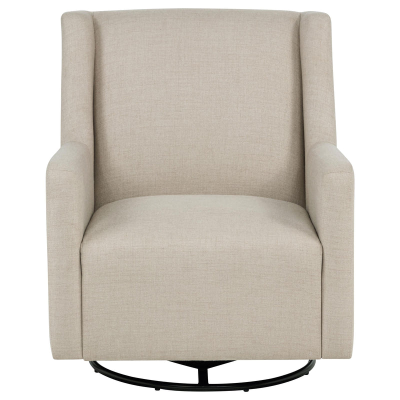 Sorrel Fabric Upholstered Swivel Glider Arm Chair Latte - 903930