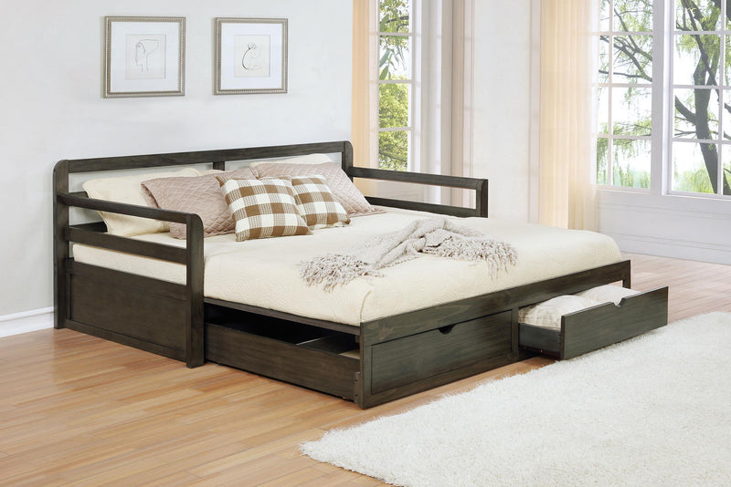 Sorrento 2-drawer Twin XL Daybed with Extension Trundle Grey - 305706