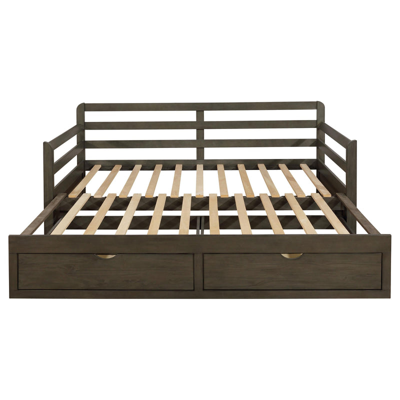 Sorrento 2-drawer Twin XL Daybed with Extension Trundle Grey - 305706