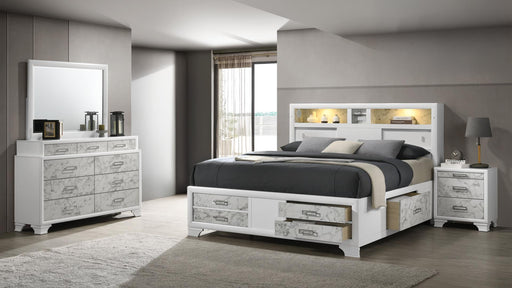 Soul Full 4 Pc Bedroom Set in White - Soul Full 4 Pc Bedroom Set in White