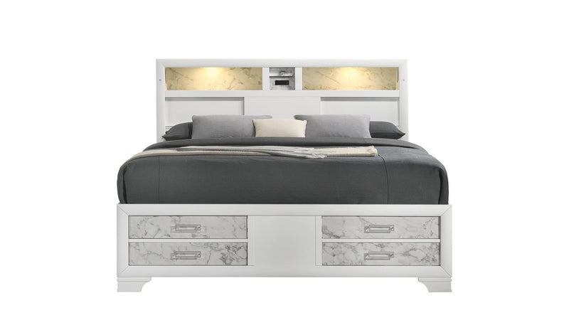 Soul King Bed White - Soul King Bed White
