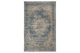 South Blue/Beige 5' x 7' Rug - Gate FurnitureRugs
