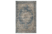 South Blue/Beige 8' x 10' Rug - Lara FurnitureRugs