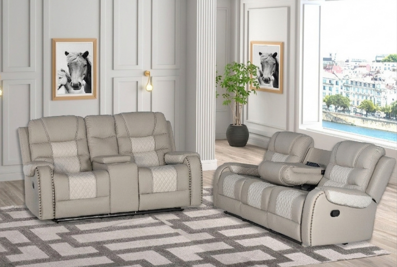 South Sarasota Gray Sofa & Loveseat - STH-SRST-GY-SLS