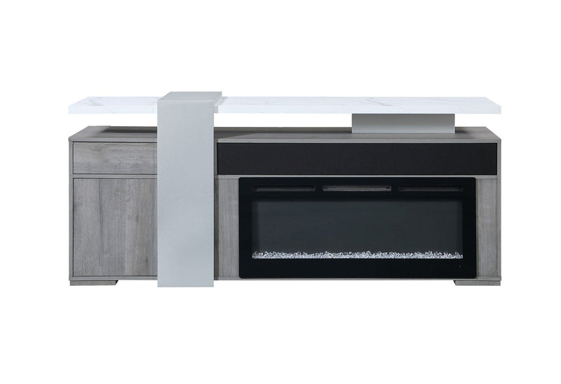 Zoro Grey 76″ Entertainment Unit With Bluetooth Speaker - ZORO-GREY-76″ EU W/ SPEAKER
