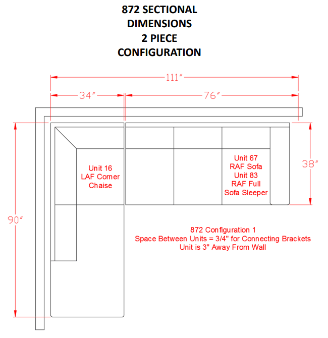 [SPECIAL] Altari Slate LAF Sectional - Gate Furniture
