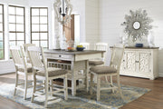 [SPECIAL] Bolanburg Antique White-Oak Counter Height Set - Lara Furniture
