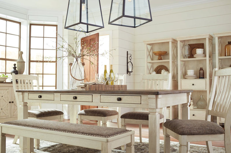 [SPECIAL] Bolanburg Two-tone Dining Table - D647-25 - Gate Furniture