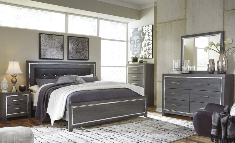 Lodanna Gray LED Panel Bedroom Set - Lara FurnitureBedroom Set
