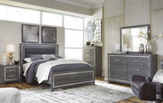 Lodanna Gray LED Panel Bedroom Set - Lara FurnitureBedroom Set