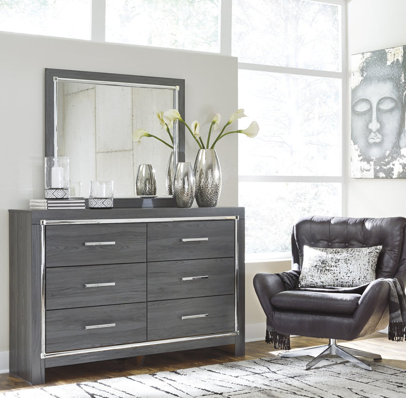 Lodanna Gray LED Panel Bedroom Set - Lara FurnitureBedroom Set