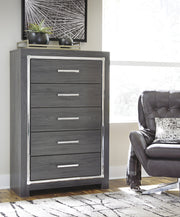 Lodanna Gray LED Panel Bedroom Set - Lara FurnitureBedroom Set